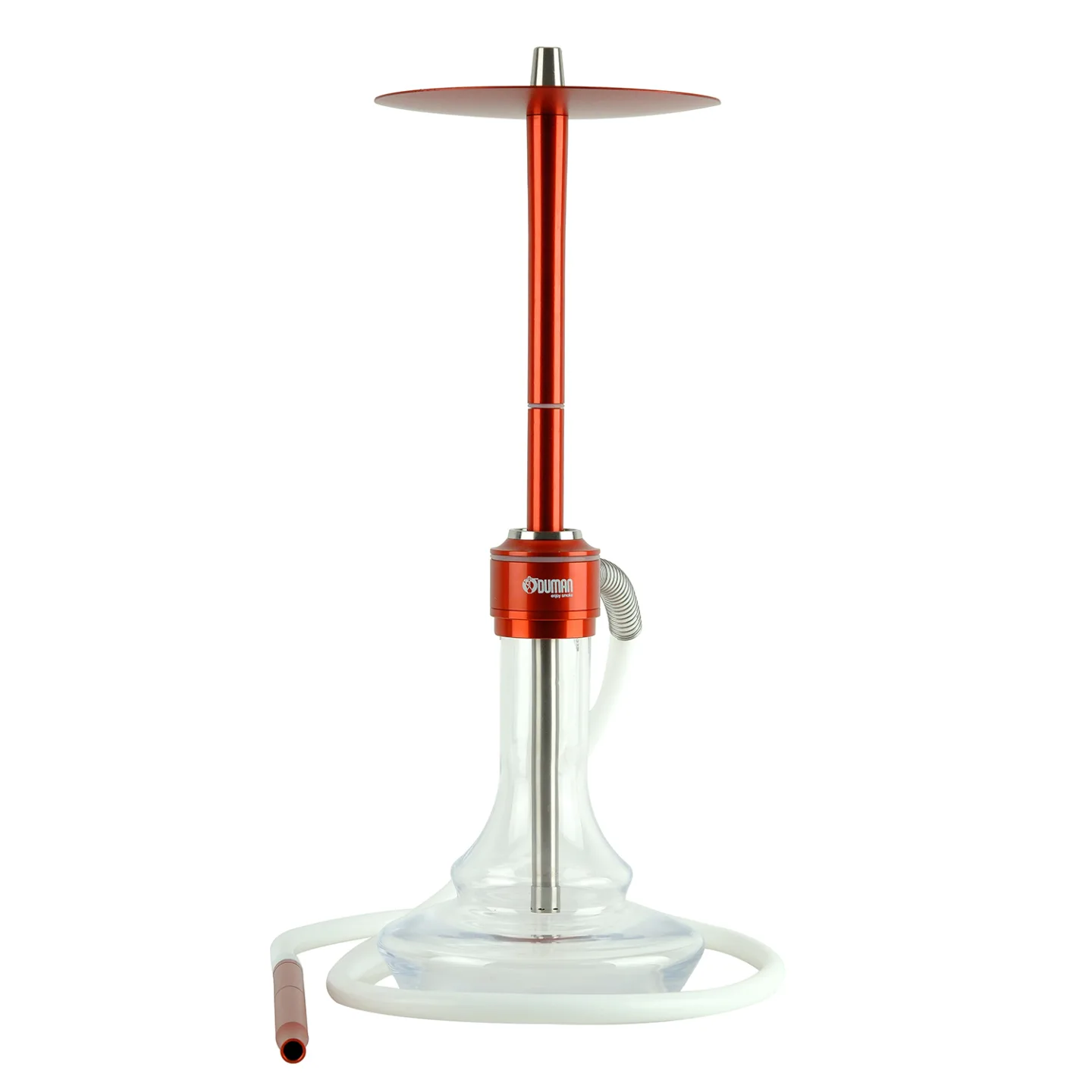 Clear Glass-Red Body